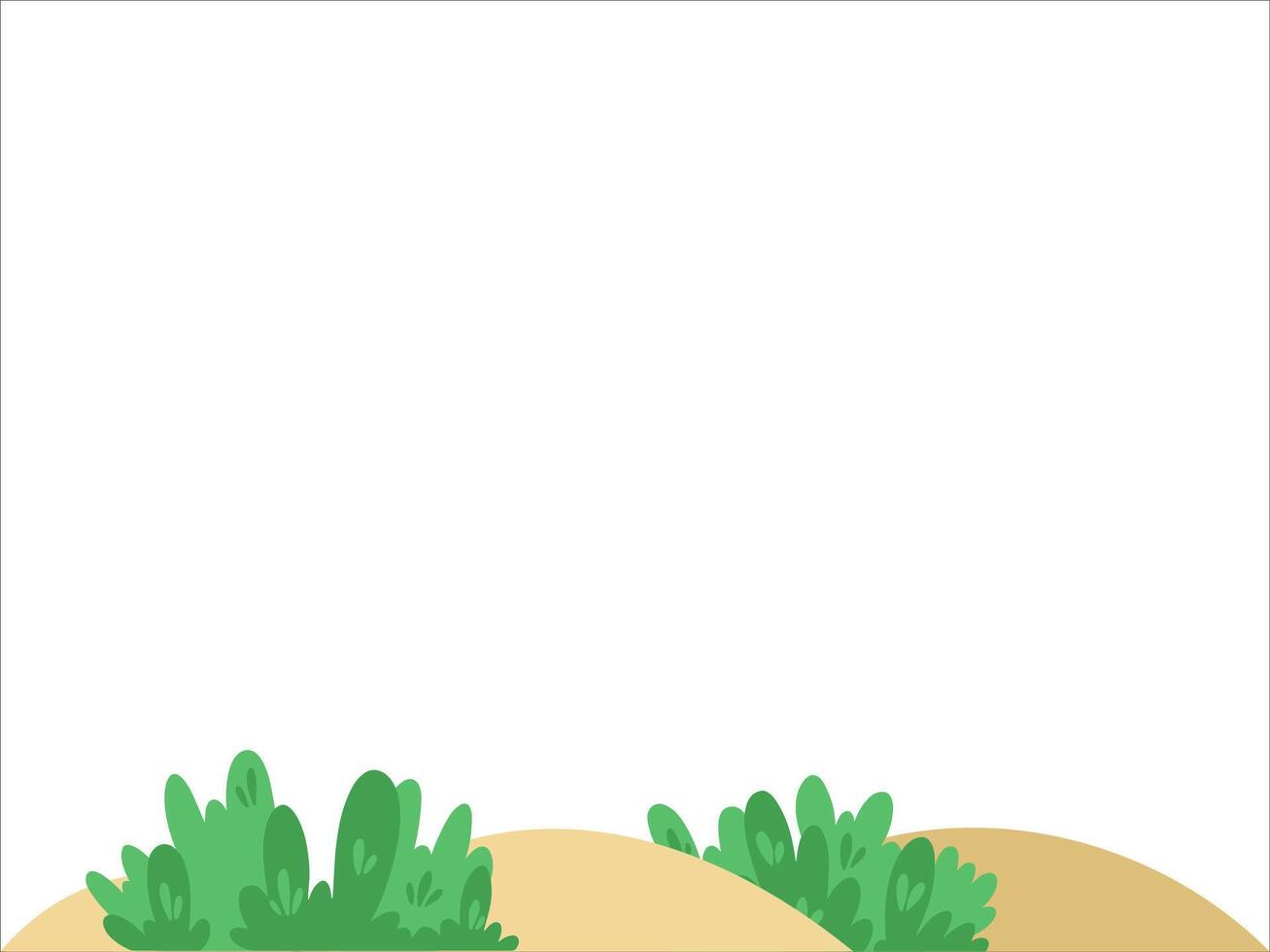 struiken gras land- achtergrond illustratie vector