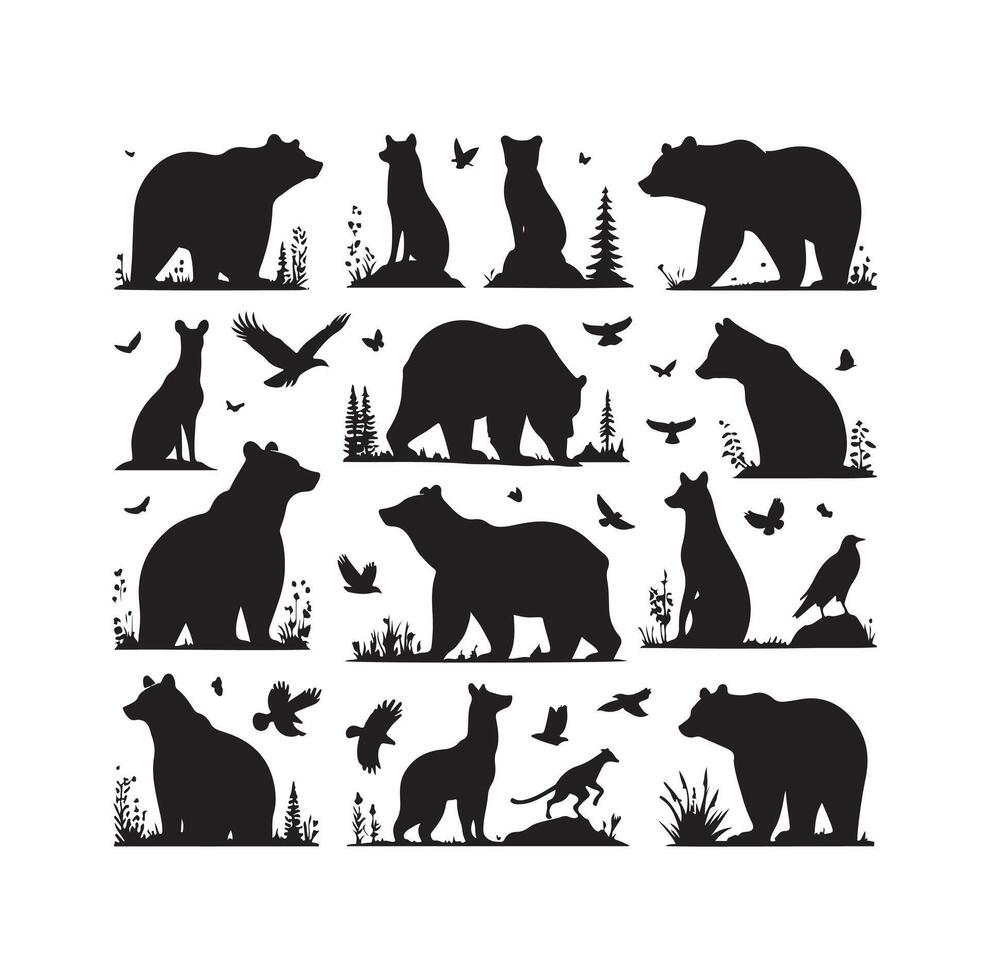 beer silhouet geïsoleerd Aan de wit achtergrond vector