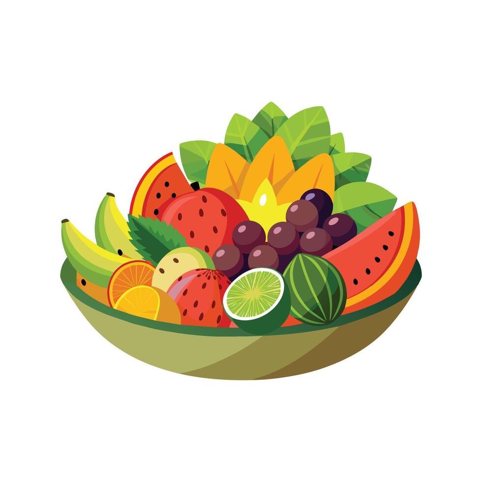 een verscheidenheid van fruit illustratie vector