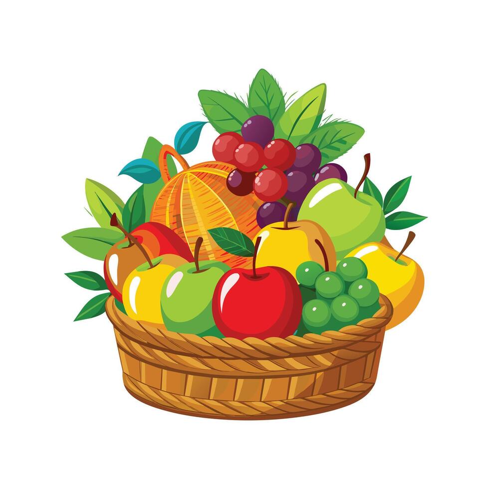 een verscheidenheid van fruit illustratie vector