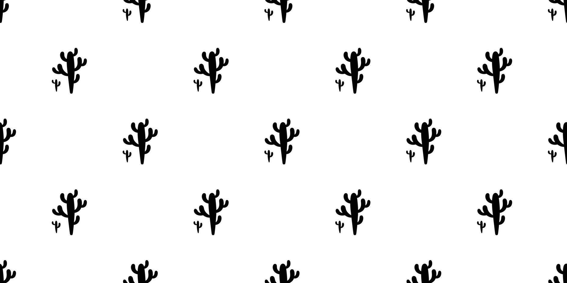 cactus naadloos patroon woestijn botanica bloem fabriek tuin tekenfilm tegel behang herhaling achtergrond tekening sjaal geïsoleerd illustratie ontwerp vector