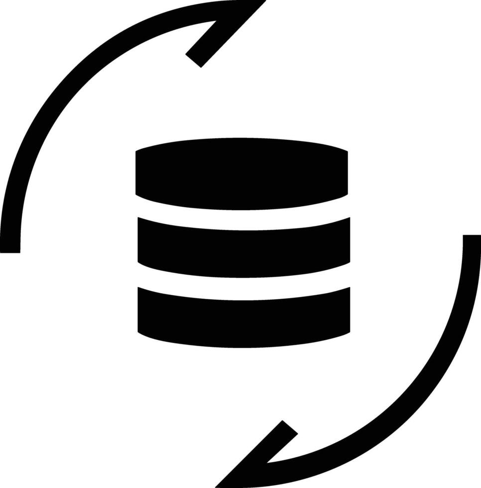 opslagruimte gegevens icoon symbool beeld voor databank illustratie vector