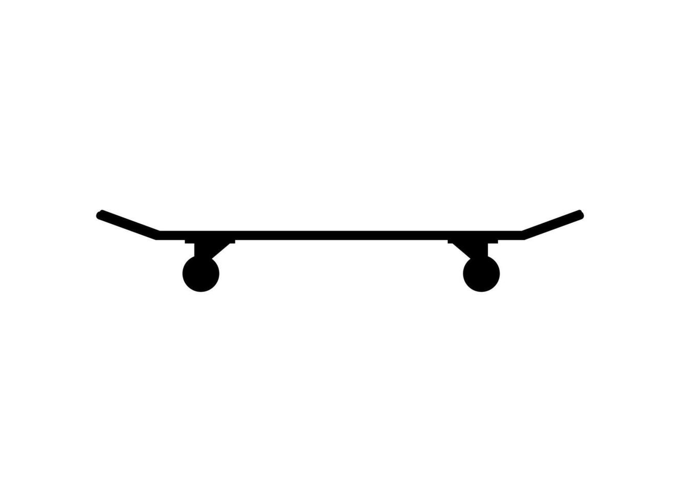 vlak schets skateboard vector