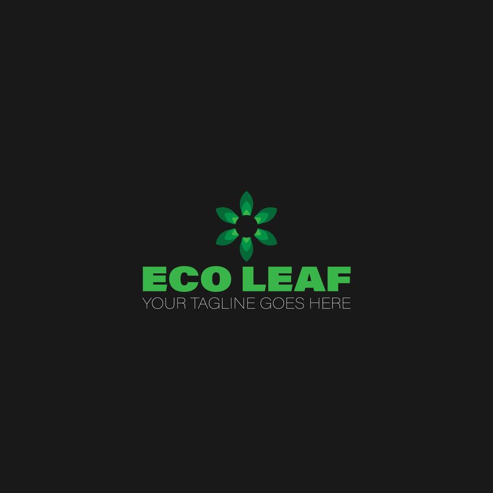 ecoblad, groen blad logo vector