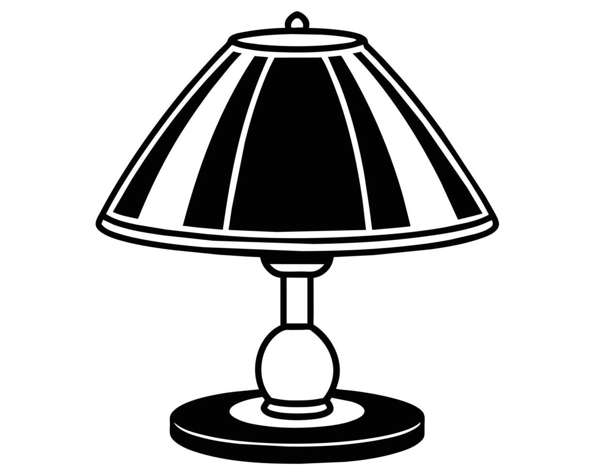 lamp geïsoleerd op witte achtergrond vector