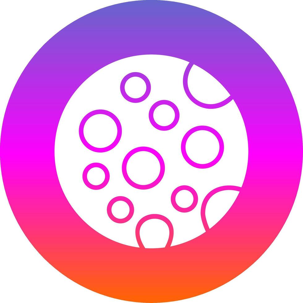 maan glyph helling cirkel icoon ontwerp vector