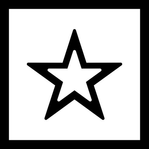 Vector ster pictogram