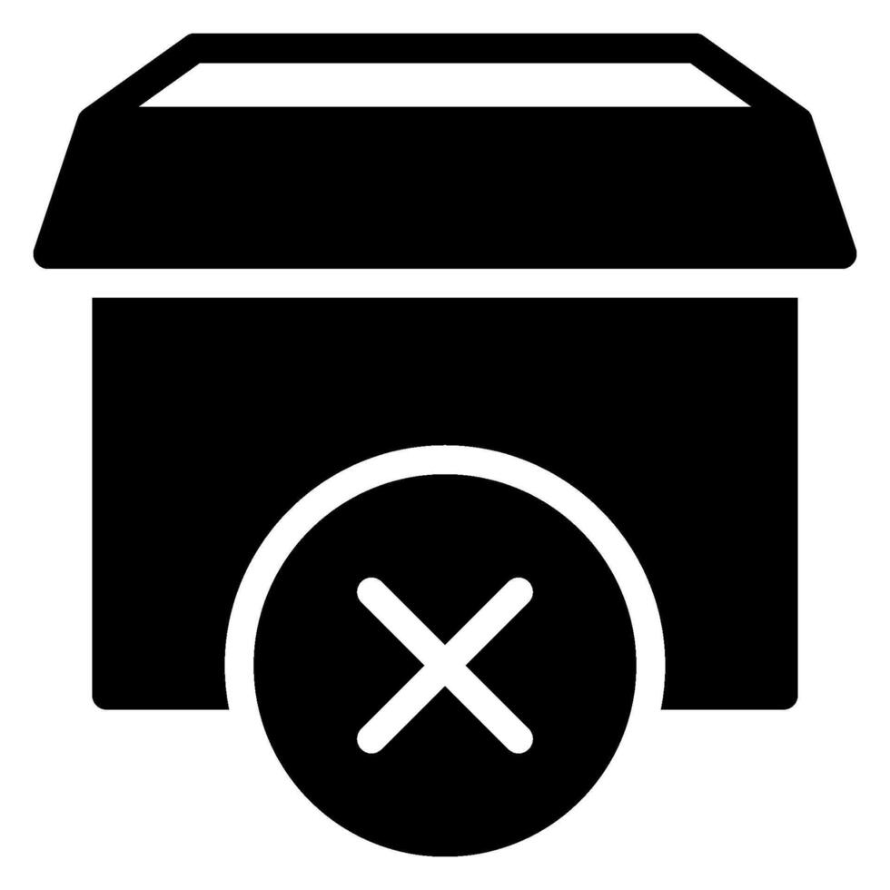 verwijderen Product glyph icoon vector