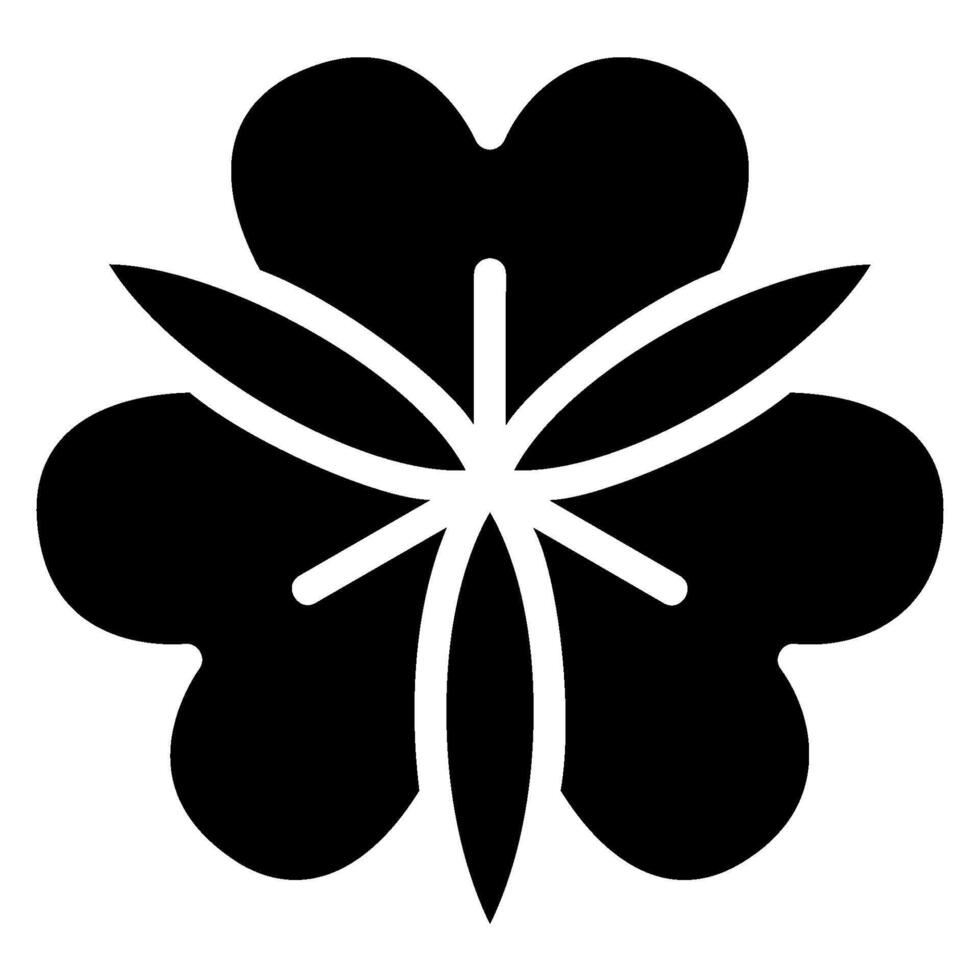 alstroemeria glyph icoon vector