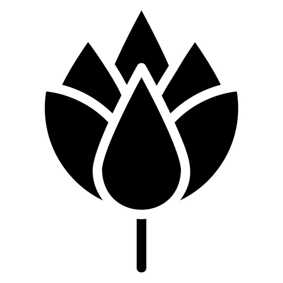 protea glyph icoon vector