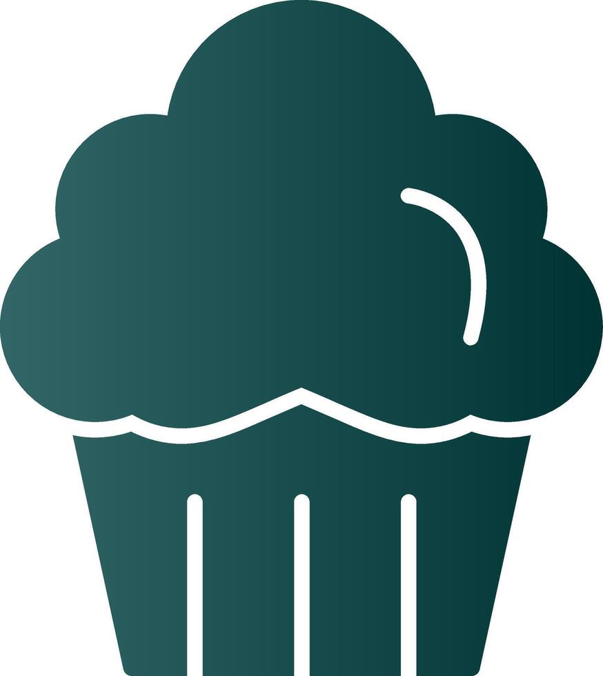 muffin glyph helling icoon vector