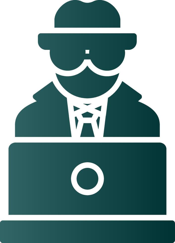 spyware glyph helling icoon vector