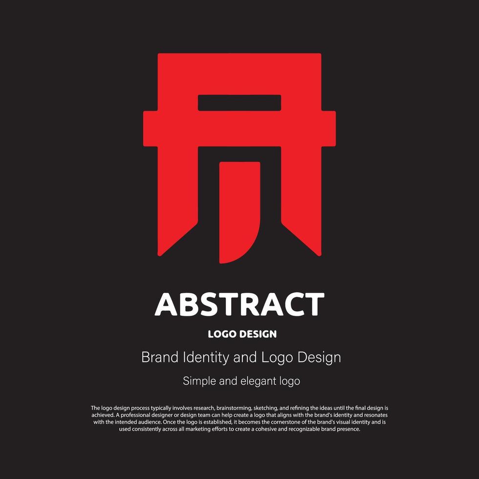 abstract minimalistische logo ontwerp voor merk of bedrijf vector