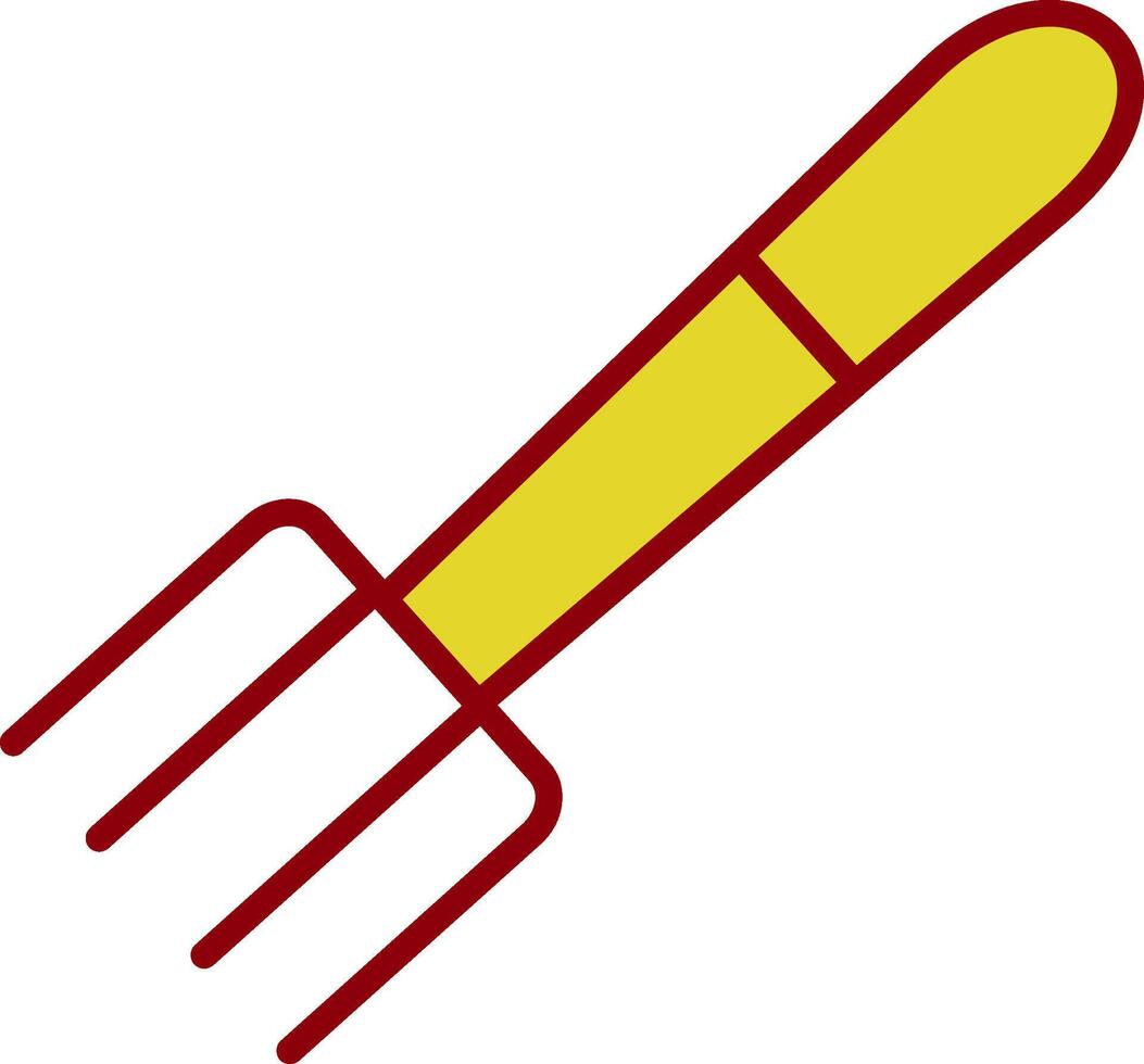 vork wijnoogst icoon ontwerp vector