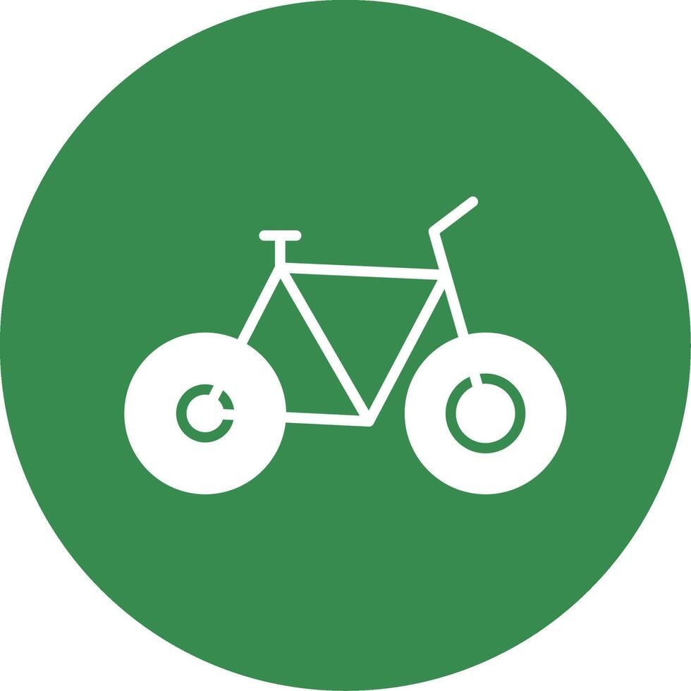 fiets multi kleur cirkel icoon vector
