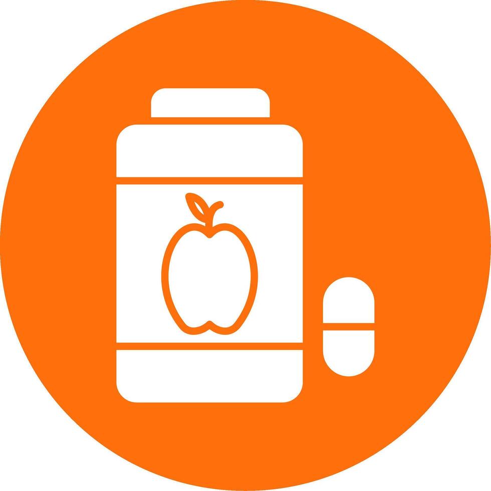 vitamines multi kleur cirkel icoon vector