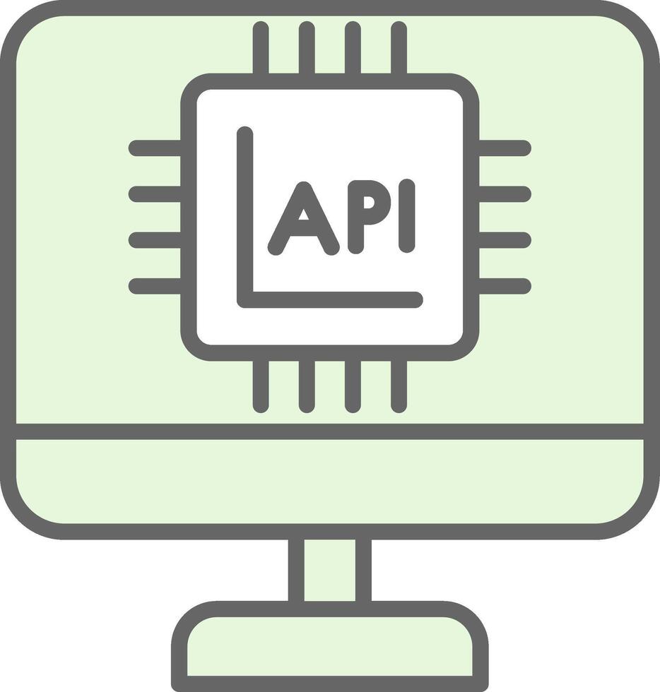 api koppel filay icoon ontwerp vector