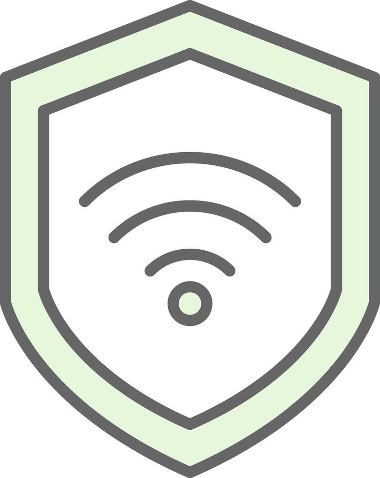 Wifi veiligheid filay icoon ontwerp vector