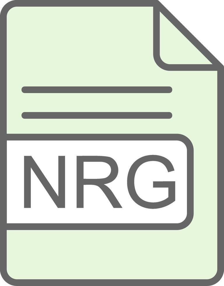 nrg het dossier formaat filay icoon ontwerp vector