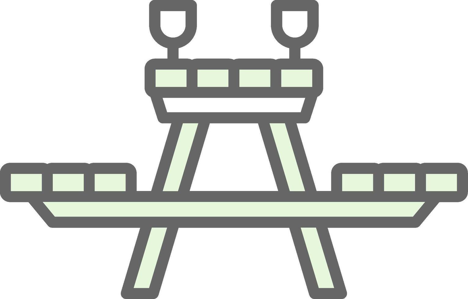 picknick tafel filay icoon ontwerp vector