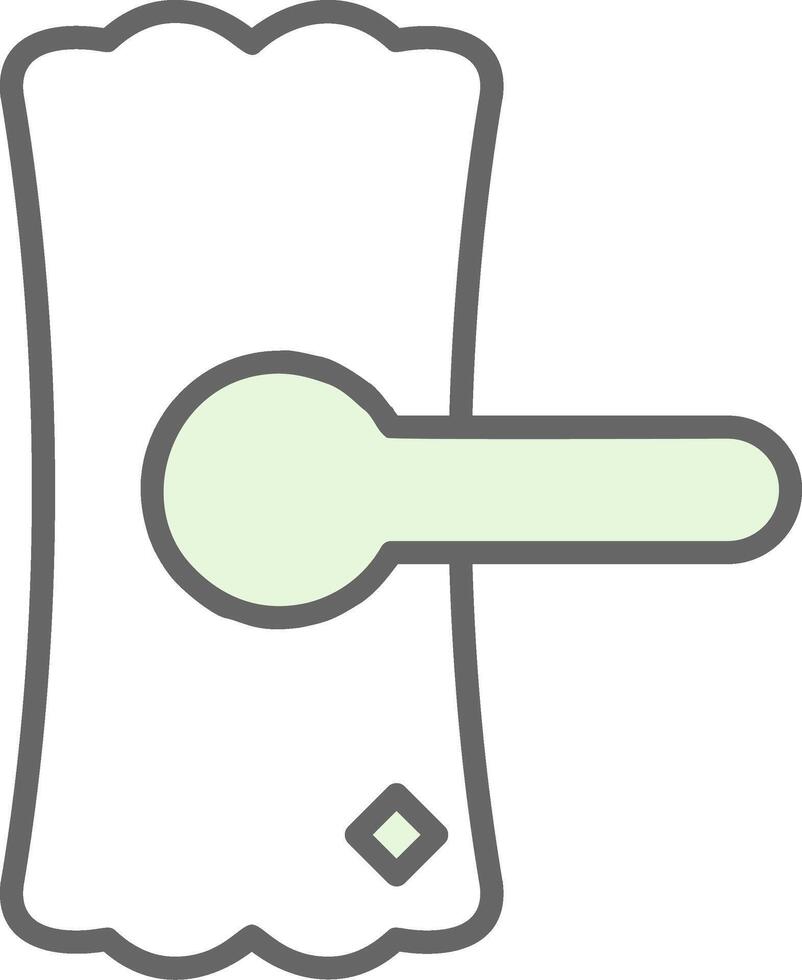 deur omgaan met filay icoon ontwerp vector