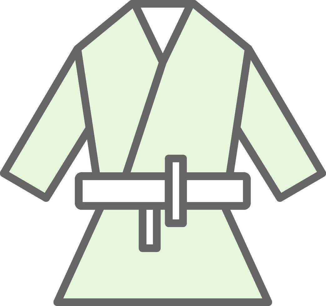 kimono filay icoon ontwerp vector