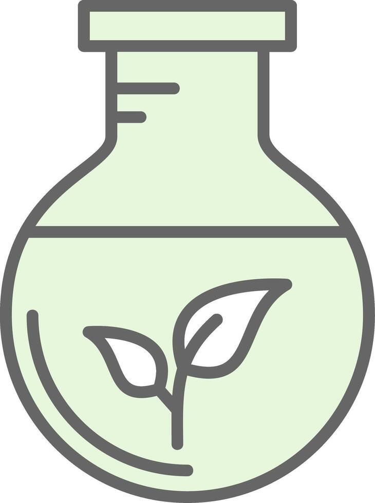 groen chemie filay icoon ontwerp vector