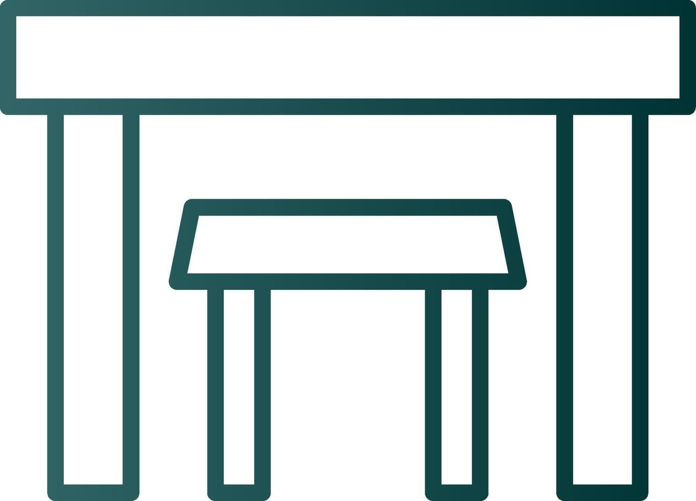 tafels lijn helling icoon vector
