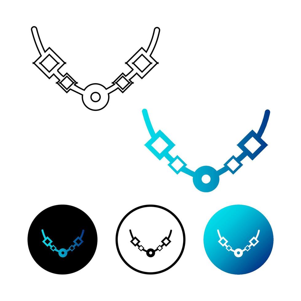 abstracte sieraden pictogram illustratie vector