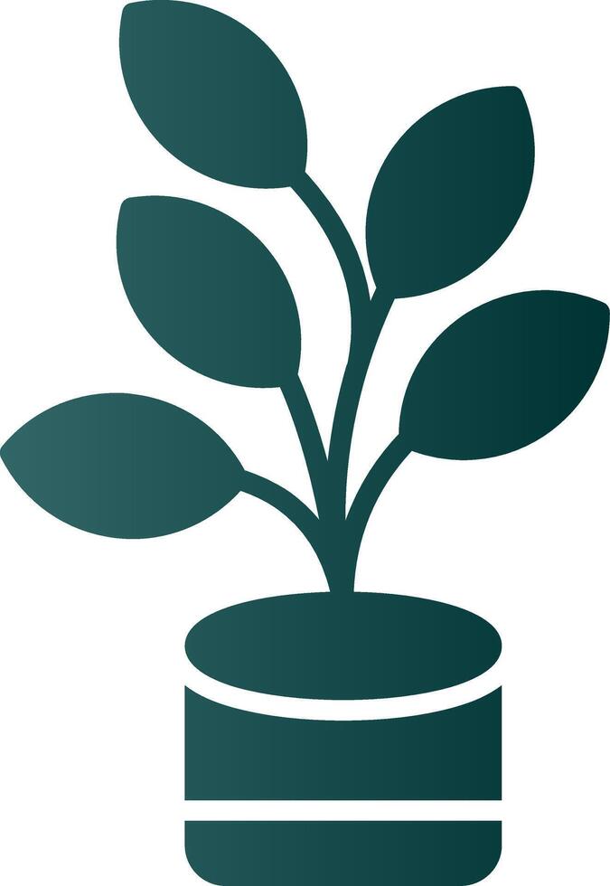 ficus glyph helling icoon vector