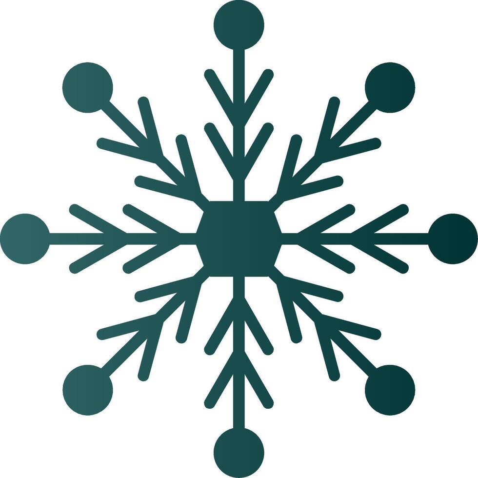 sneeuwvlok glyph helling icoon vector