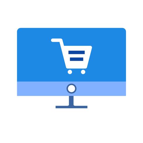 Vector Online winkelen pictogram