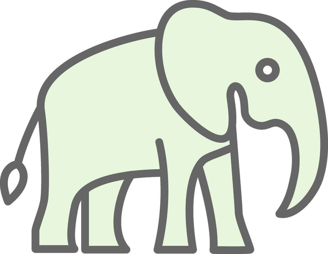 olifant filay icoon ontwerp vector