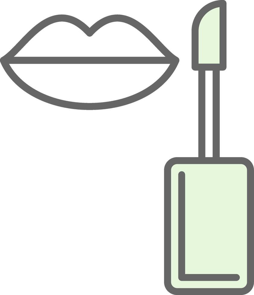 lip Gloss filay icoon ontwerp vector