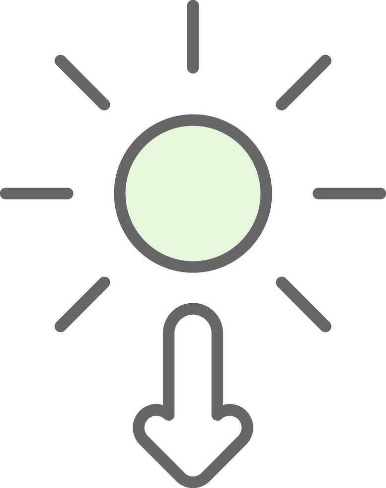 zon filay icoon ontwerp vector
