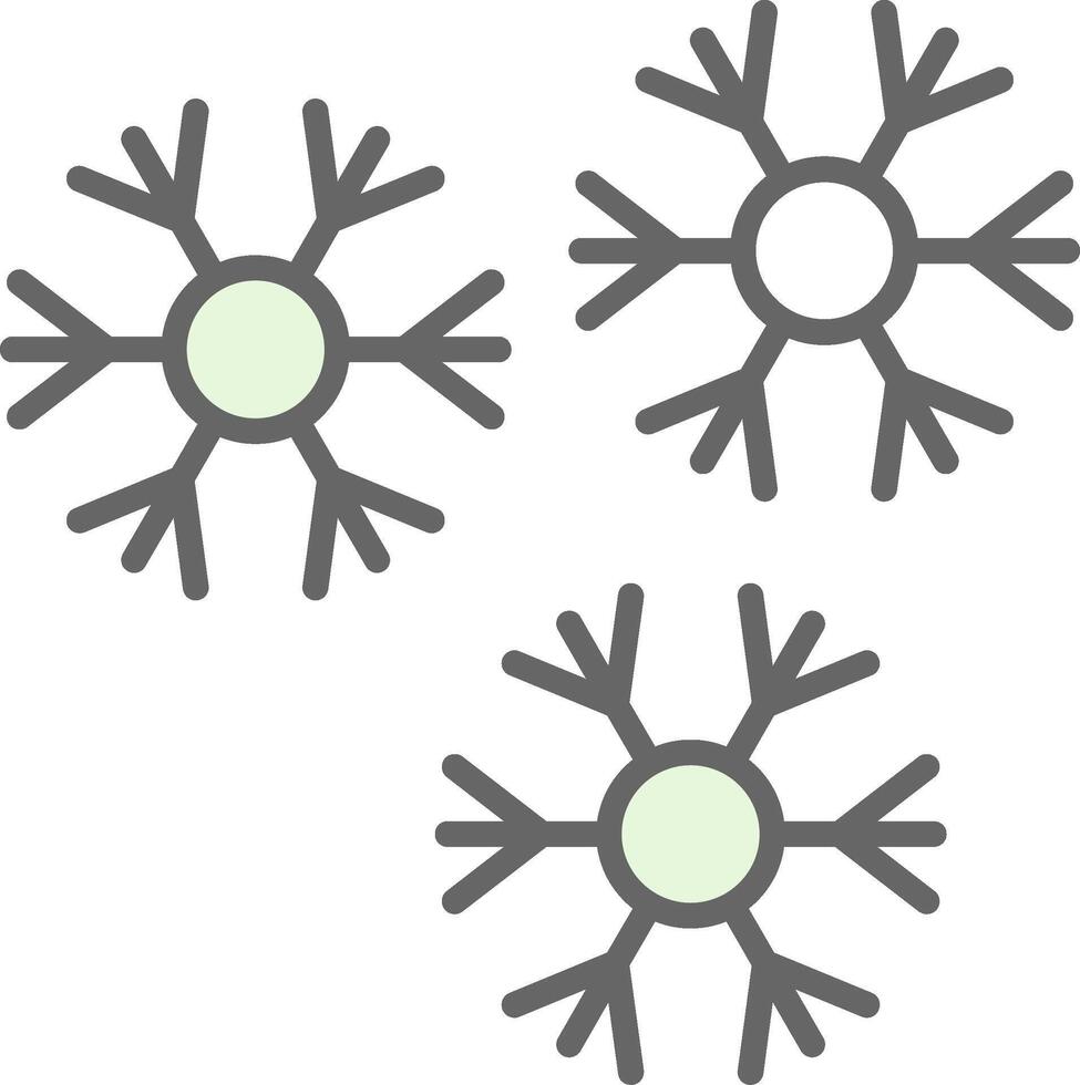 sneeuwvlokken filay icoon ontwerp vector