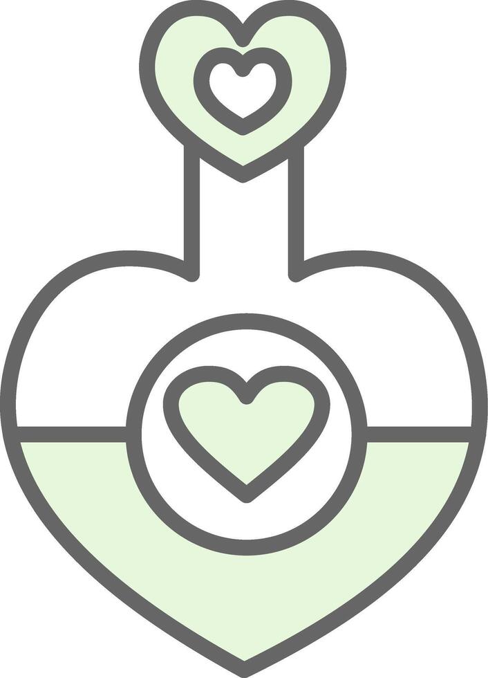 liefde toverdrank filay icoon ontwerp vector