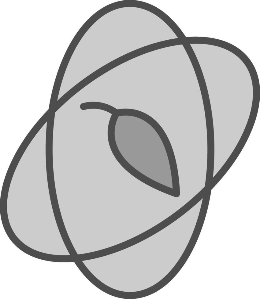 kern lijn gevulde grijswaarden icoon ontwerp vector