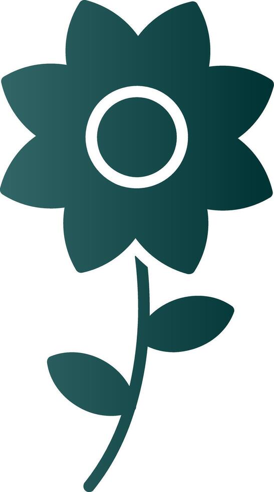 bloem glyph helling icoon vector