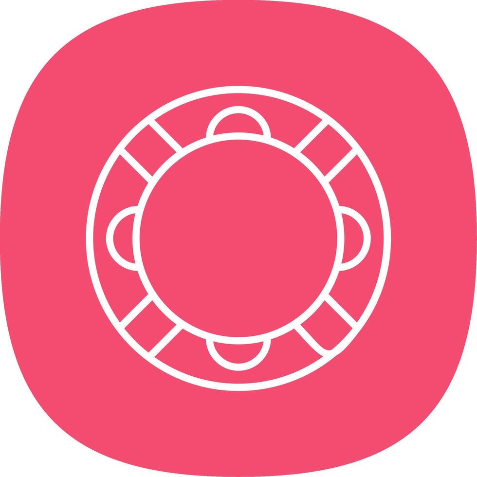 rubber ring lijn kromme icoon ontwerp vector