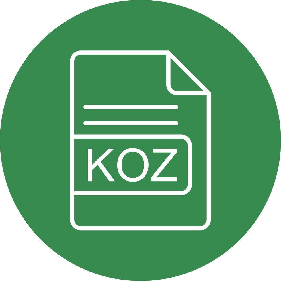 kozo het dossier formaat multi kleur cirkel icoon vector