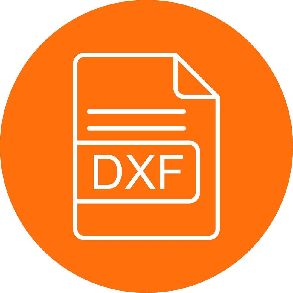 dxf het dossier formaat multi kleur cirkel icoon vector