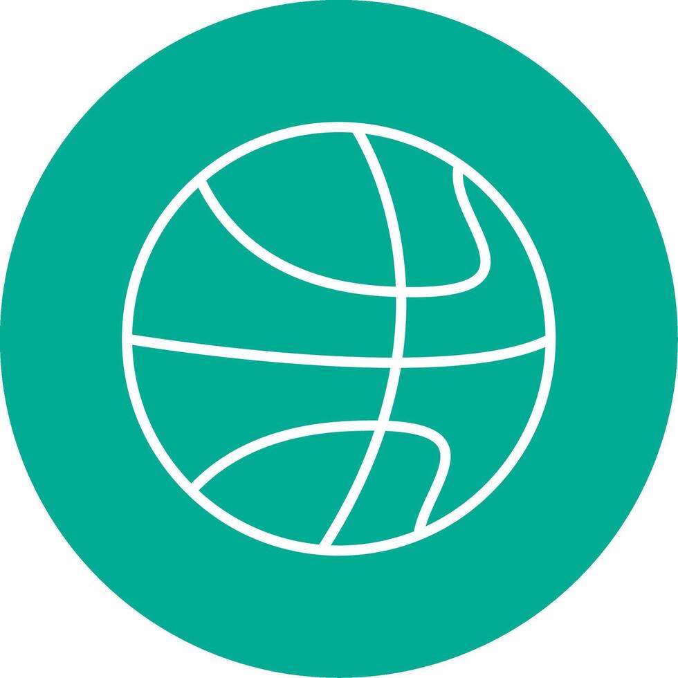 basketbal multi kleur cirkel icoon vector