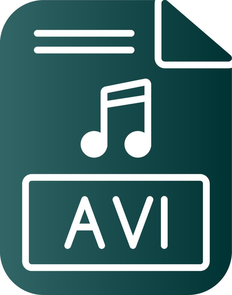 avi glyph helling icoon vector