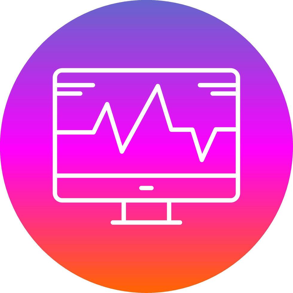 systeem toezicht houden lijn helling cirkel icoon vector