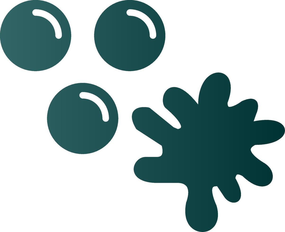 paintballen glyph helling icoon vector