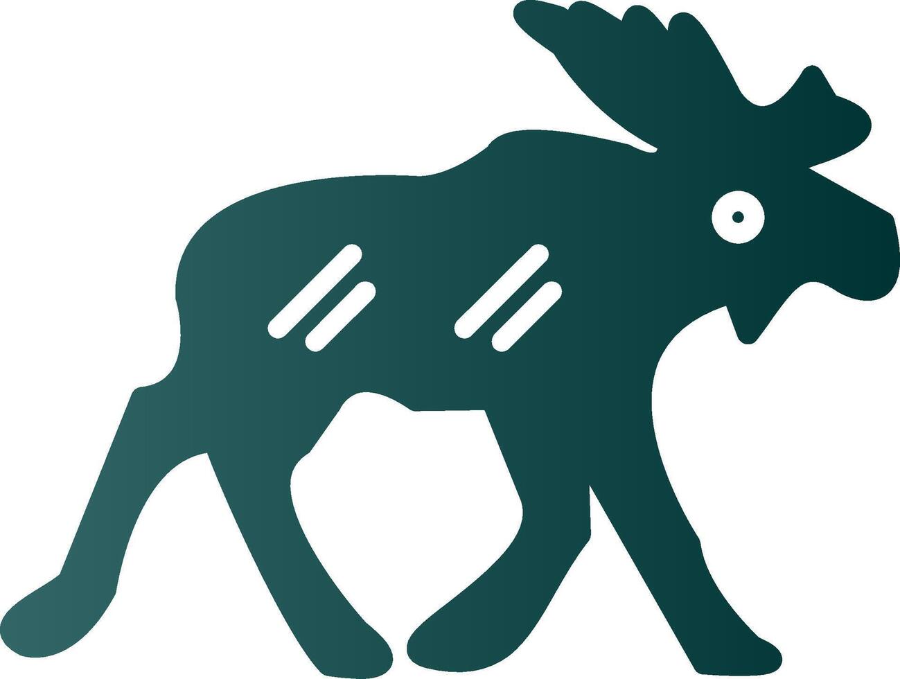 eland glyph helling icoon vector