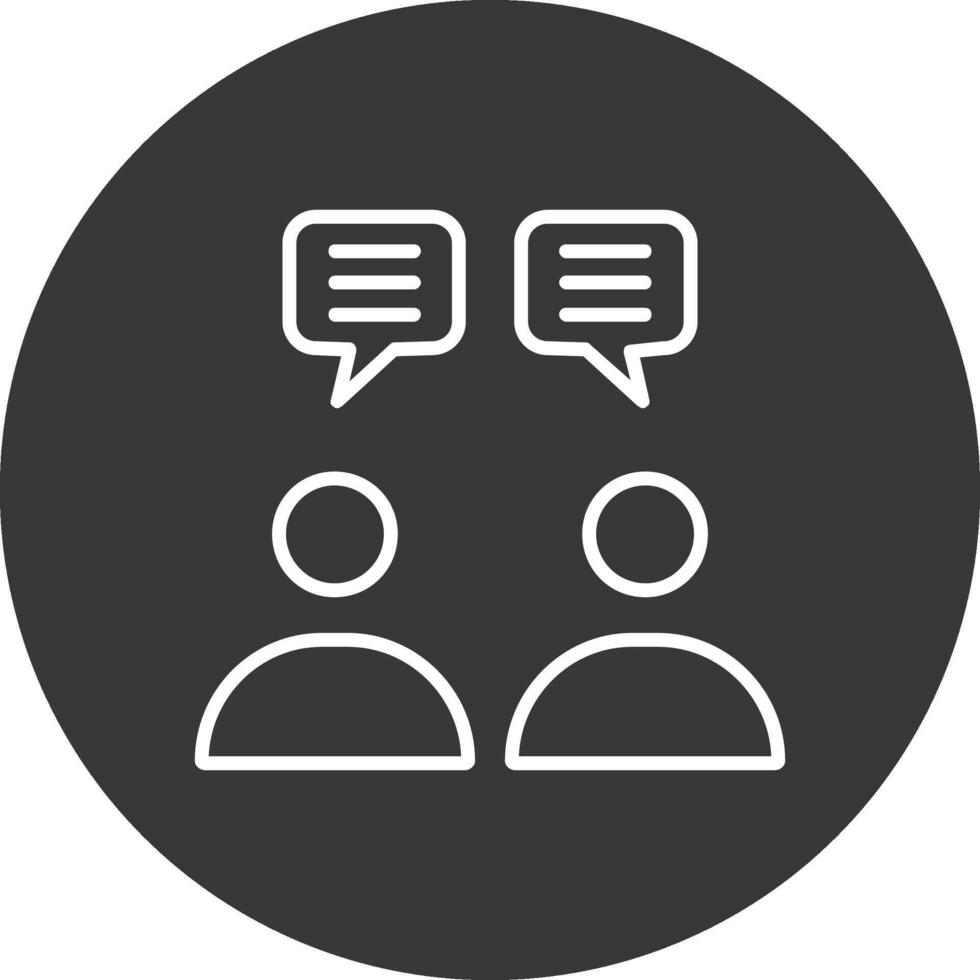communicatie lijn omgekeerd icoon ontwerp vector