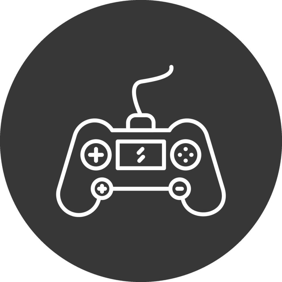 gaming troosten lijn omgekeerd icoon ontwerp vector