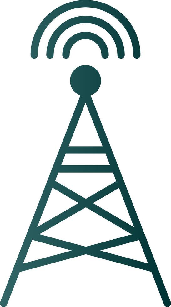 radio toren glyph helling icoon vector